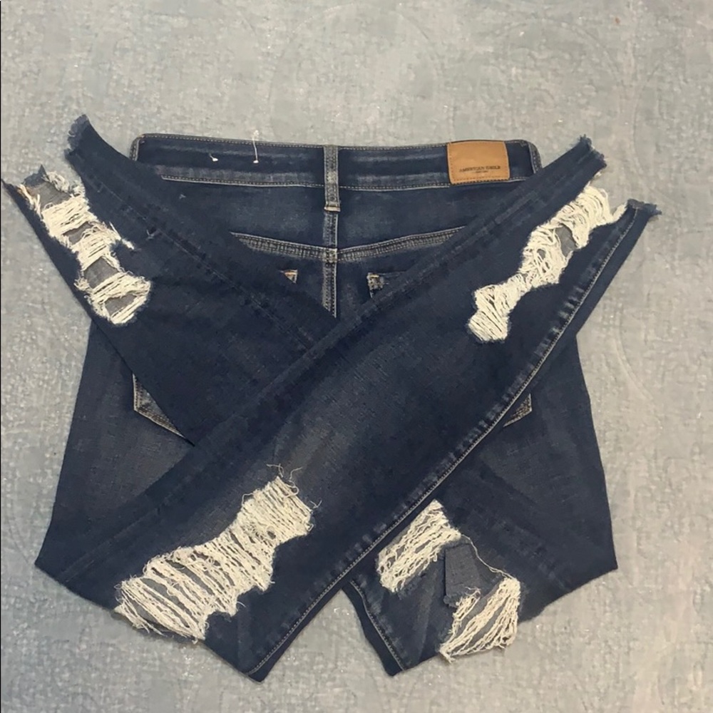 american eagle stretchy ripped jeans